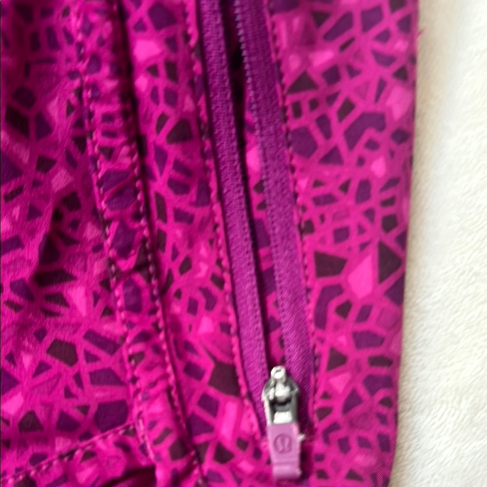 Lululemon Athletica Pink Patterned Athletic Shorts
